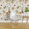 Pre-Pasted Wallpaper 2FT Wide Western Autumn Florals Ivory Rustic Floral Watercolor Boho Chic Feather Woodland Girly Custom Pre-pasted Wallpaper by Spoonflower